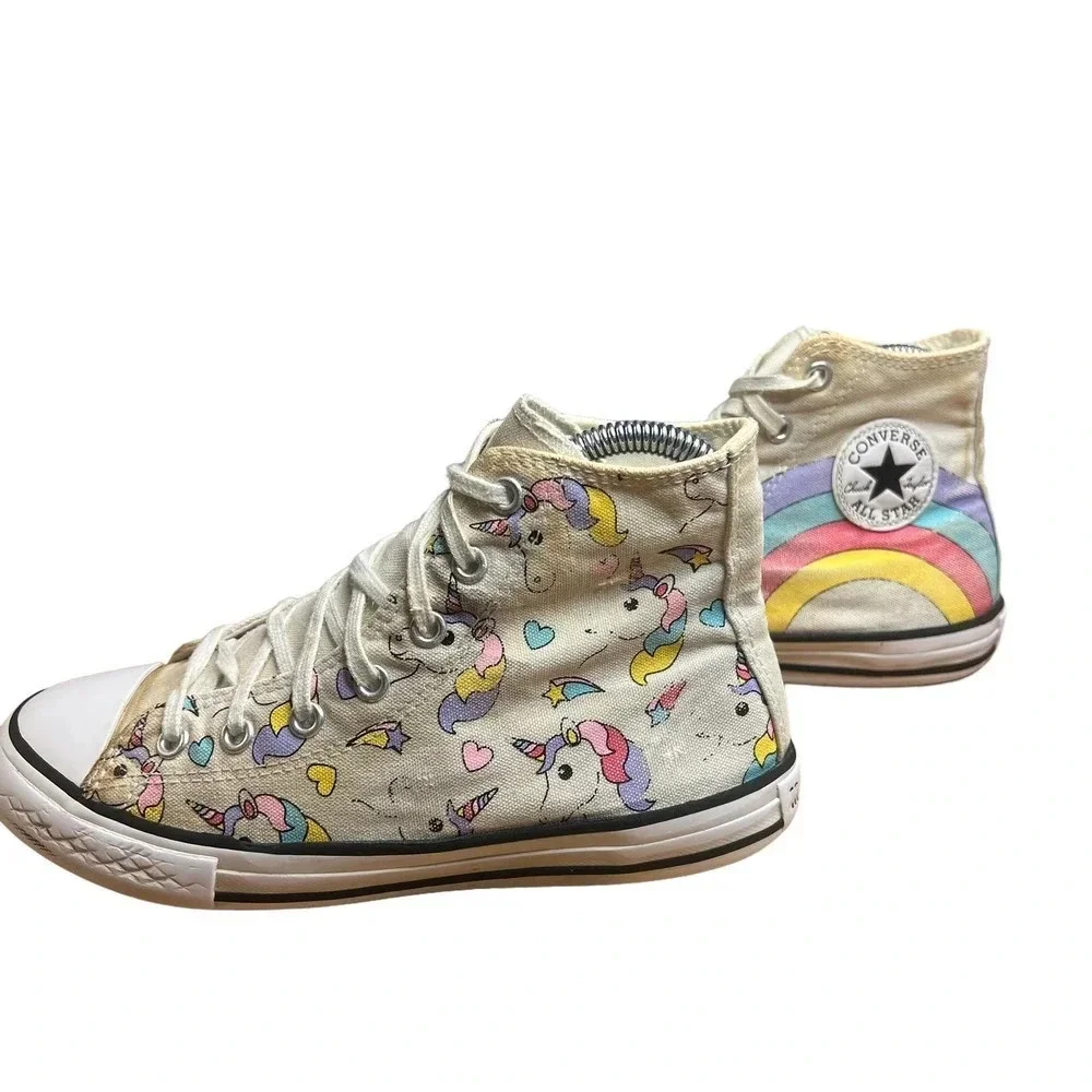 Converse Chuck Taylor All Star‎ Hi Unicorn (GS) Lace Up Sneakers Youth Size 3.0